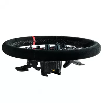 Asetek SimSports Lenkradkranz, wyprofilowany, 340 mm - czarny, zamsz