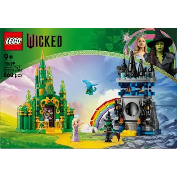 Zestaw LEGO Wicked 75689 — Szmaragdowe Miasto i Zamek Kiamo Ko