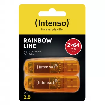 Memory Drive Flash USB2 2X64GB/RAINBOW 3502492 Intenso