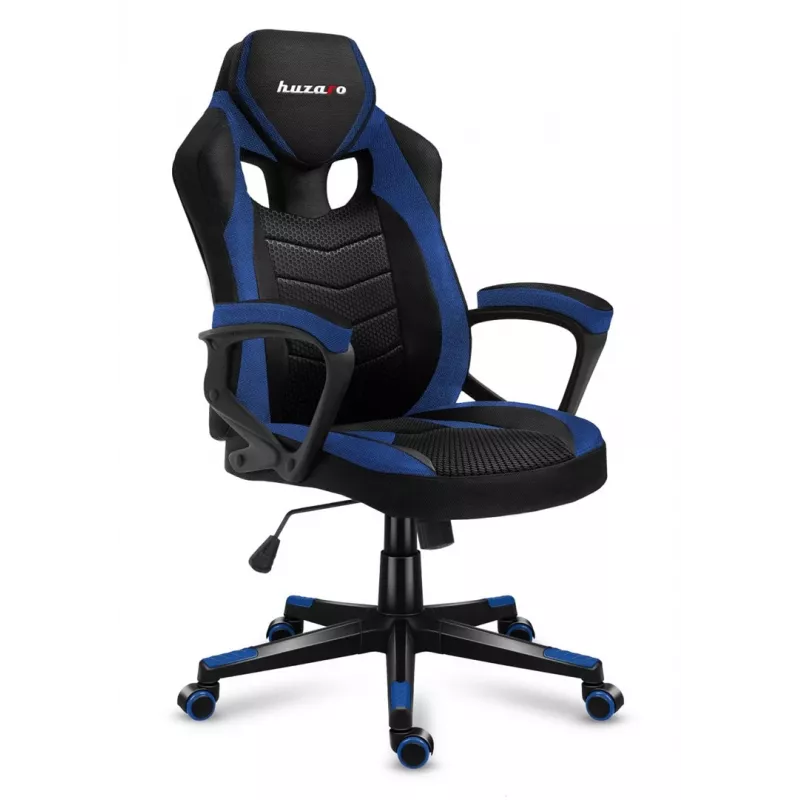 Huzaro FORCE 2.5 Niebieski MESH Fotel gamingowy Siedzisko z siatki Czarny, niebieski