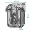 Leitz Ostrze do cięcia prostego do precyzyjnego trymera biurowego, 15 arkuszy, Plastik, Stal, Szary, 14 mm, 40 mm, 48 mm