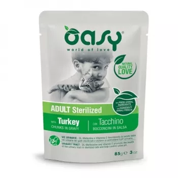 Oasy Chunks in gravy Dorosły Sterylizowany Indyk 85 g