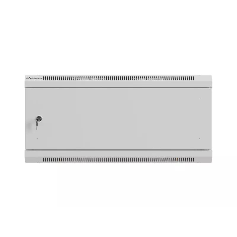Szafa instalacyjna wisząca 19 cali LANBERG WF01-6404-00S 4U 600×450 mm, szara
