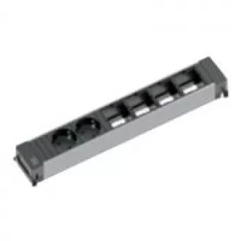 Przedłużacz Bachmann 916.025 0,1 m 2 gniazda AC Czarny