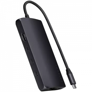 Satechi USB-C Multiport Adapter ST-P8KED — 6 portów, obsługa rozdzielczości 8K