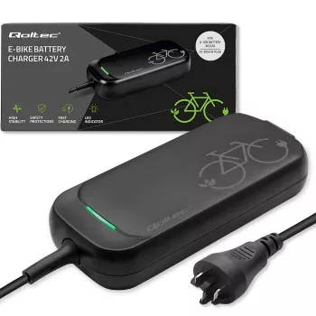 Ładowarka QOLTEC do roweru elektrycznego Bosch 50762 36V/42V 2A