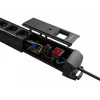 Lanberg SP1-05F-0300-BK przedłużacz zasilania 3 M 5 gniazd AC wewnątrz Czarny