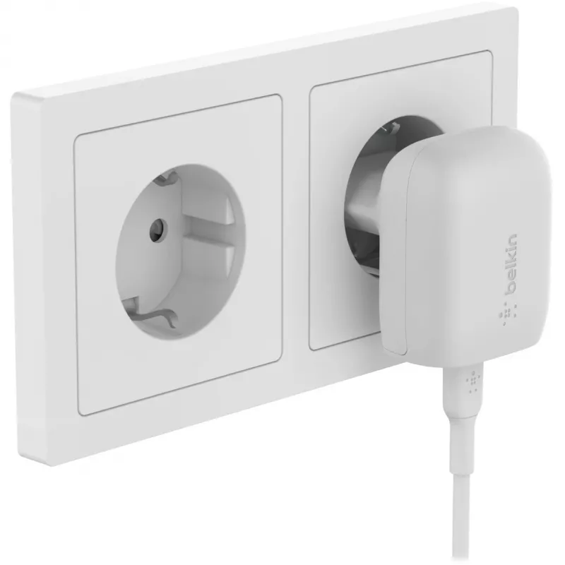 Ładowarka sieciowa Belkin WCA006vf1MWH-B5 Szybkie ładowanie USB Type-C 1m Biała