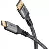 Goobay 65269 Przejściówka kabel wideo 2 m DisplayPort HDMI Szary (65269)