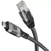 Kabel sieciowy Techly ICOC U3C-RJ45-010 Srebrny, Czarny 1 m Cat6 F/UTP (FTP)