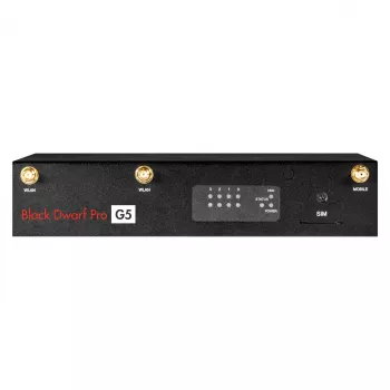 Securepoint Czarny Dwarf Pro G5 VPN jako usługa sprzętowa zapora sieciowa Desktop 2,83 Gbit/s
