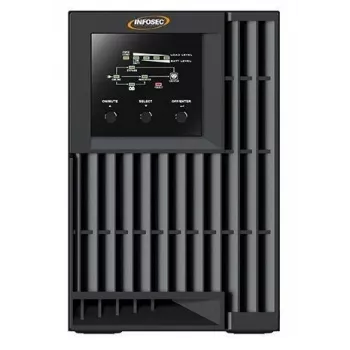 Infosec E4 Value 1000 zasilacz awaryjny (UPS) Double-conversion (Online) 1 kVA 3 gniazda AC