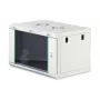 Naścienna szafa rack 19 cali DIGITUS Dynamic‑N DN-37100, 7U, 600x450 mm (SxG), IP20, jasnoszara, do samodzielnego montażu