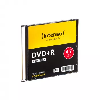 INTENSO DVD+R 4.7GB 16x do zadruku 10 szt. Slimcase, 120 mm