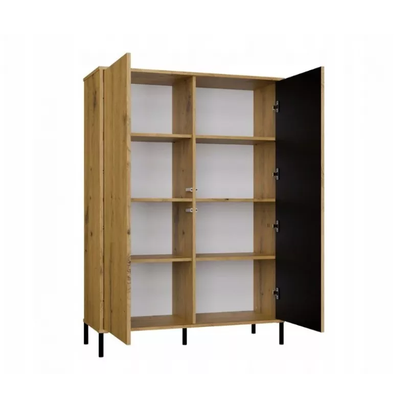 KAMARO 2DD cienki/GŁ dąb ARTISAN DISPLAY CABINET