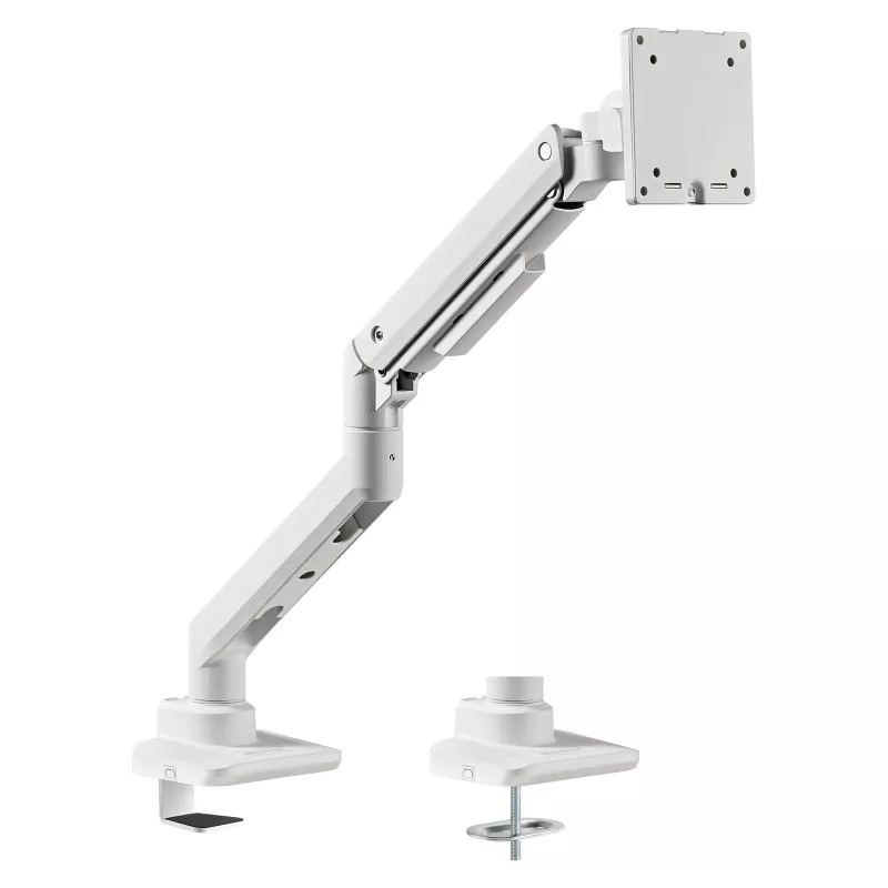 Ramię monitora SILVERSTONE SST-ARM14 regulowana wysokość uchwyt VESA do pojedynczego wyświetlacza, srebrny