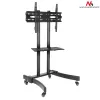 Maclean MC-739 profesjonalny stojak-wózek do telewizora na kółkach, 32-65 cali (165,1 cm), maks. 40 kg, VESA do 400x600, czarny
