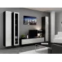 Cama pełna Szafka VIGO '180' 180/40/30 biały/czarny połysk
