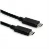 Kabel USB ROLINE 11.02.9056 0.5m USB 3.2 Gen 2 10 Gbit/s USB C Czarny
