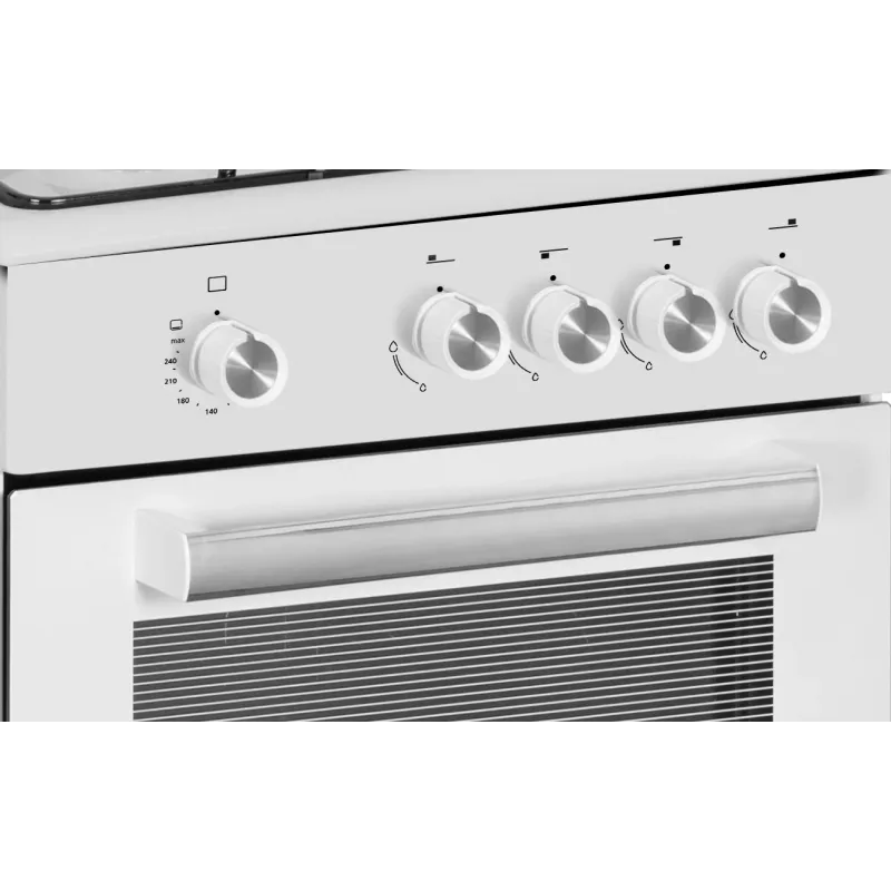 Simfer Cooker 4401SGRBB Typ płyty Gazowa Typ piekarnika Gazowy Biały Szerokość 50 cm 49 L Głębokość 55 cm