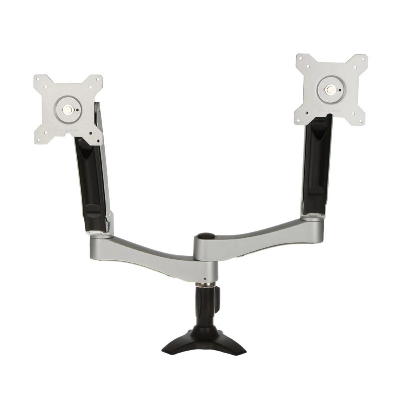 SilverStone SST-ARM22SC Uchwyt na dwa monitory - srebrny
