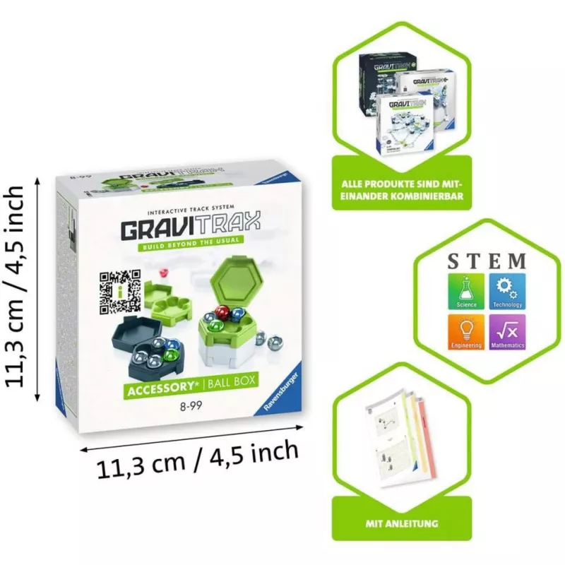 Zabawka akcesoryjna Ravensburger GraviTrax Ball Box wielokolorowa