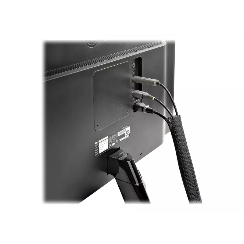 StarTech.com 3 m Kabelschlauch mit Klettverschluss - kürzbare - hochbelastbare Kabelhülle - 3 cm Durchmesser - Netzgewebeschlauch - Kabelmanagement / 