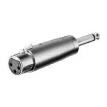Adapter Wentronic Goobay XLR – gniazdo XLR (3-stykowe) > wtyk jack 6,35 mm (2-stykowy, mono) (27451)