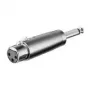 Adapter Wentronic Goobay XLR – gniazdo XLR (3-stykowe) > wtyk jack 6,35 mm (2-stykowy, mono) (27451)