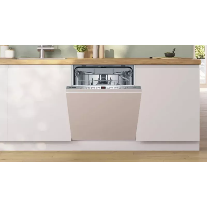 Zmywarka Bosch | SMV46KX12E | Do zabudowy | Szerokość 60 cm | Ilość kompletów 13 | Ilość programów 6 | Klasa efektywności energetycznej E | Funkcja AquaStop | Biały