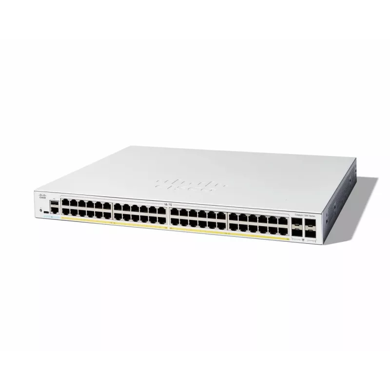 Przełącznik zarządzalny Cisco Catalyst 1300-48P-4G 48 portów GE PoE 4x1GE SFP