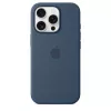 Etui silikonowe z MagSafe dla iPhone 16 Pro - Denim