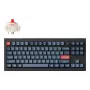 Klawiatura Keychron V3 Max Uniwersalna RF Wireless Bluetooth Czarna/Szara Tenkeyless