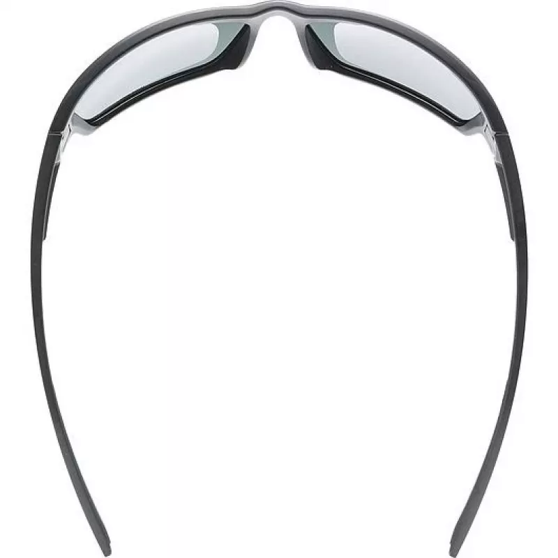 Spolaryzowane okulary przeciwsłoneczne Uvex Sportstyle 233 P - czarny mat/litemirror srebrny