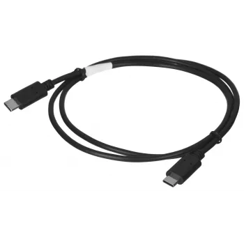 Kabel USB 2.0 USB-C na USB-C LANBERG CA-CMCM-10CU-0010-BK 1 m, czarny, 480 Mbit/s, pozłacane styki