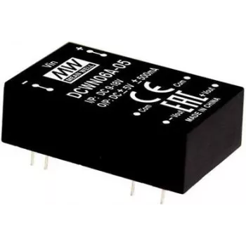 zasilacz MEAN WELL DCWN06B-12 — 6 W, wejście 18–36 V, wyjście 12 V