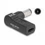 Adapter DeLOCK USB Typ-C żeński na Dell 7,4 x 5,0 mm męski 90° kątowy