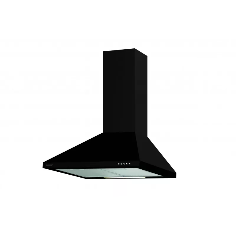 Okap ścienny CATA VK 6000 BK, 395 m³/h, przewód 150 mm, czarny, filtr aluminiowy