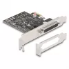 DeLOCK 66324 Wewnętrzny adapter RS-232 VGA PCIe Żeński Czarny