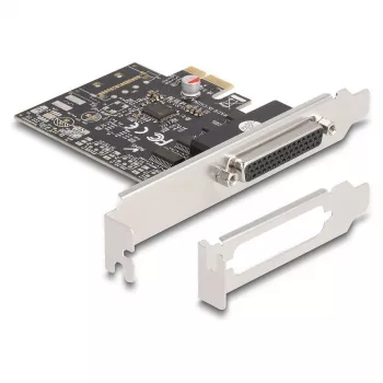 DeLOCK 66324 Wewnętrzny adapter RS-232 VGA PCIe Żeński Czarny