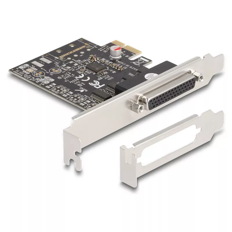 DeLOCK 66324 Wewnętrzny adapter RS-232 VGA PCIe Żeński Czarny