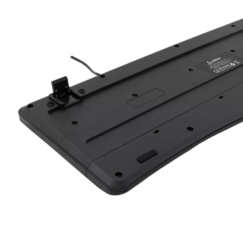 Przewodowa klawiatura USB SBOX K-103 US Czarna — układ US, złącze USB
