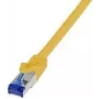 Logilink Professional - kabel krosowy - RJ-45 (M) na RJ-45 (M) - 1 m - 6 mm - S/FTP - kabel surowy kat.7 / kat. 6a (porty) - bezhalogenowy, wtryskiwany, bez haczyka - żółty, RAL 1018 (C6