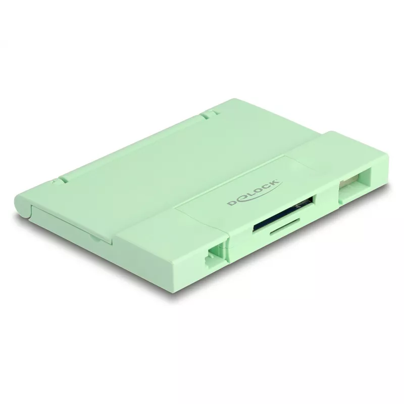 Czytnik kart DeLOCK 91015 USB 3.2 Gen 1 Typ-A/Typ-C miętowy