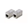 Digitus CAT 6 modular couplers shielded 2 pieces RJ-45 Gold contacts srebrny