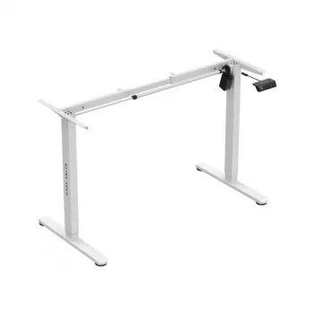 Biurko elektryczne z regulacją wysokości Mark Adler MA-XENO 2.1 Białe — stalowa rama, 90×58 cm, wysokość 72–118 cm, maks. obciążenie 80 kg