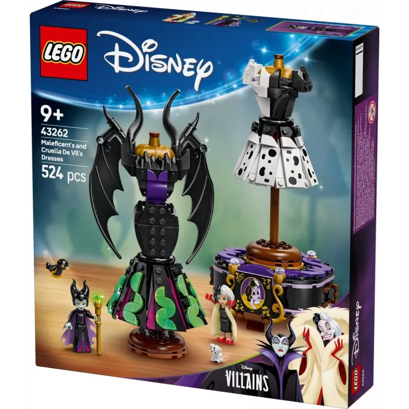 LEGO DISNEY 43262 Suknie Maleficent i Cruelli de Vil