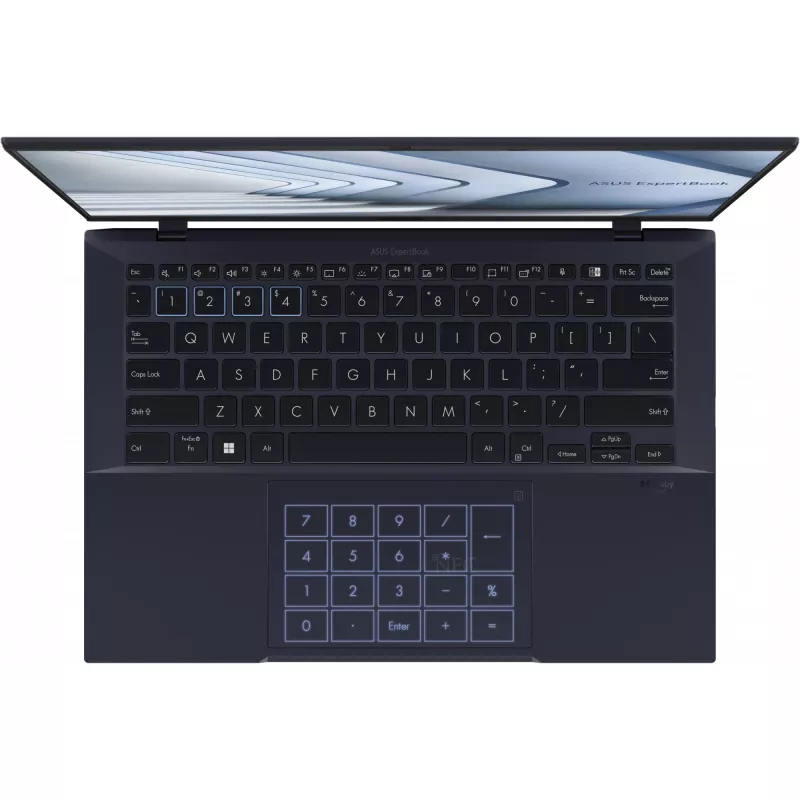 ASUS ExpertBook B9 OLED B9403CVAR-PP1735X Intel Core 7 150U Laptop 35,6 cm (14 cali) WQXGA+ 16 GB LPDDR5x-SDRAM 512 GB SSD Wi-Fi 6E (802.11ax) Windows 11 Pro Czarny