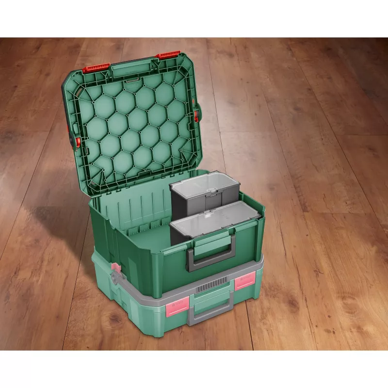 Pojemnik do przechowywania Bosch SystemBox prostokątny polipropylen 176×105×133 mm Czarny/Szary