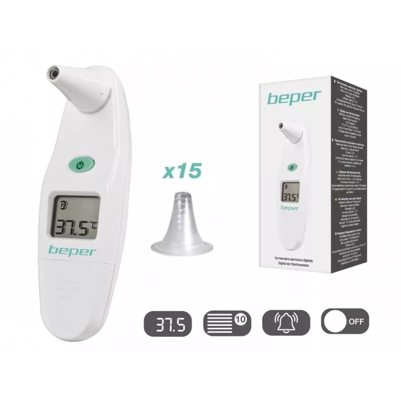 Termometr cyfrowy Beper 40.102 — pomiar temperatury ciała 32–43 °C